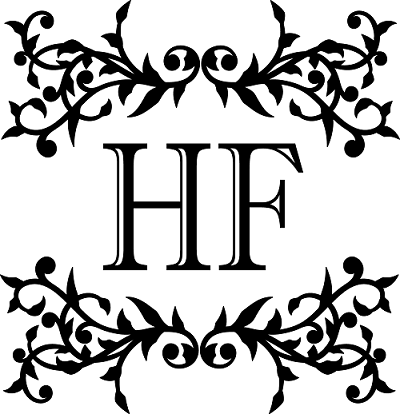 Logo de Hierro-Forjado - flamenco en blanco y negro